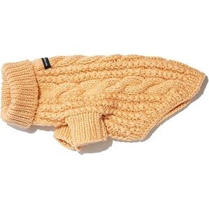 Wagwear Fisherman Cable Knot Dog Sweater - Tan